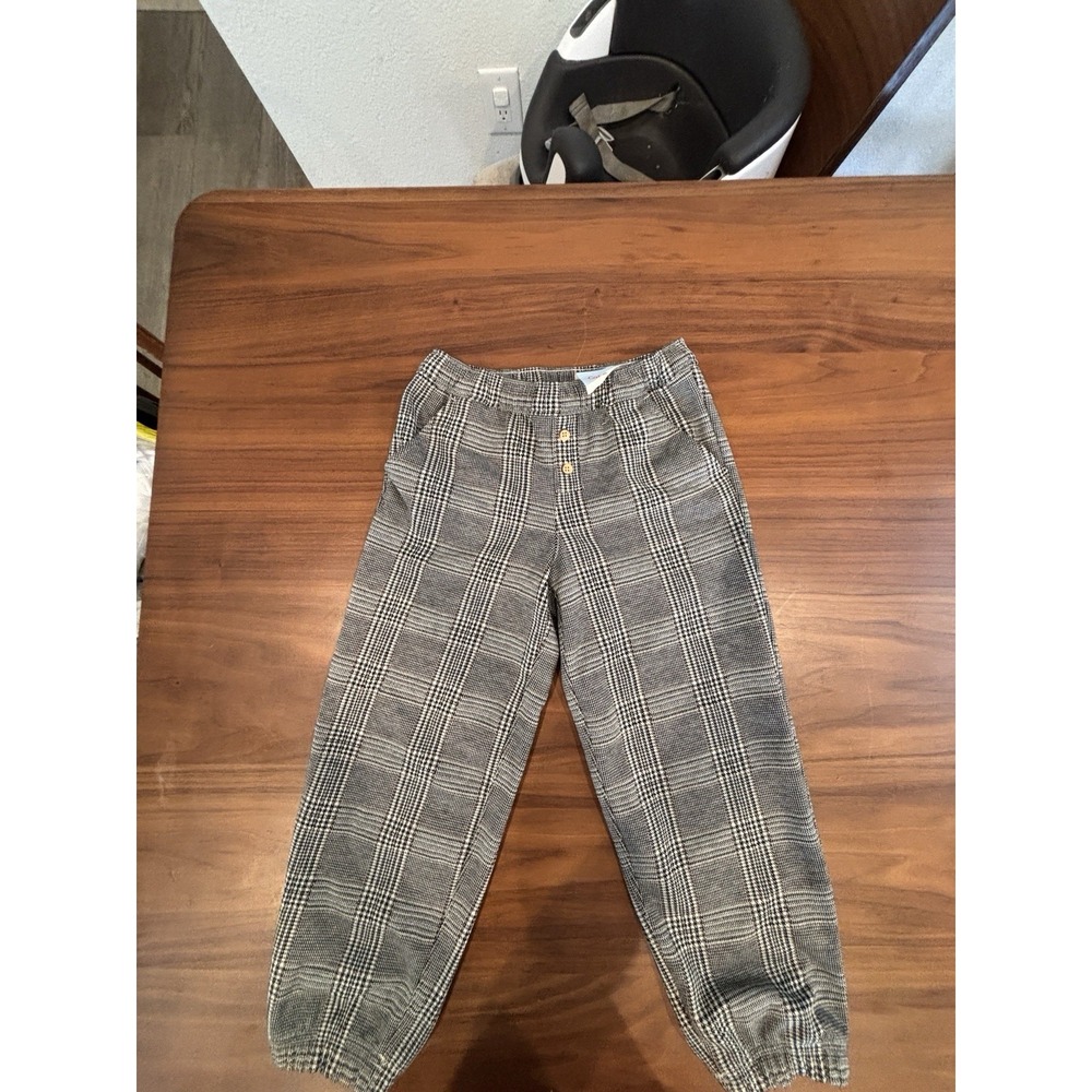 Lot Of 2 Boys' Houndstooth Print And Solid Black Pants - Cat & Jack Size 4/5T - Picture 6 of 12